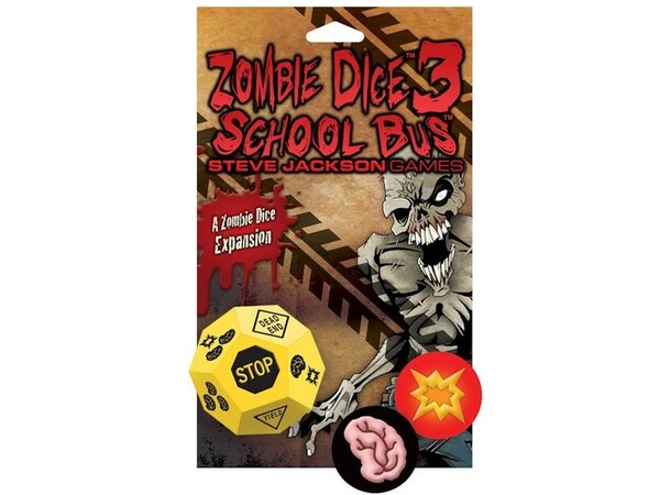 Zombie Dice 3 School Bus Exp Expansion till Zombie Dice Tärningsspel 